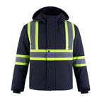 CX2 Hi-Vis L01310, - Freightliner - Hi-vis Insulated Softshell Jacket W/ Detachable Hood, Navy
