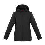 CX2 L03171, - Hurricane - Ladies Insulated Softshell Jacket W/ Detachable Hood, Black