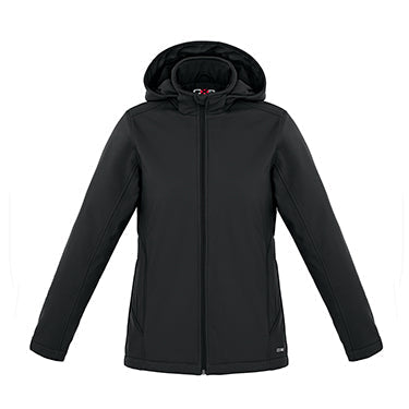 CX2 L03171, - Hurricane - Ladies Insulated Softshell Jacket W/ Detachable Hood, Gunmetal