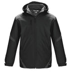 CX2 L03200, - Typhoon - Men's Insulated Softshell Jacket W/ Detachable Hood, Black/Gunmetal