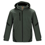 CX2 L03200, - Typhoon - Men's Insulated Softshell Jacket W/ Detachable Hood, Gunmetal/Black