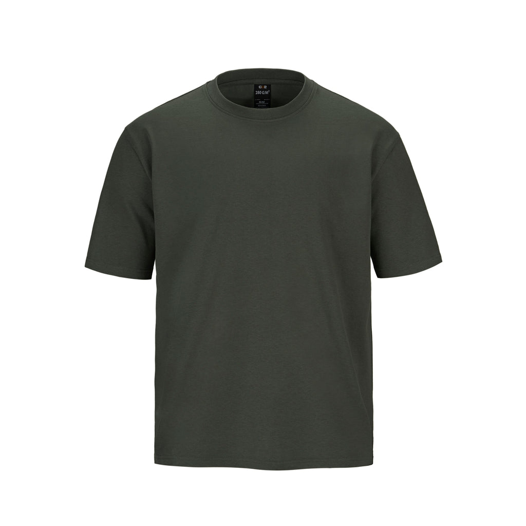 CX2 S05280, - Urban - 280gsm Heavyweight Drop Shoulder Cotton T-shirt, Military Green