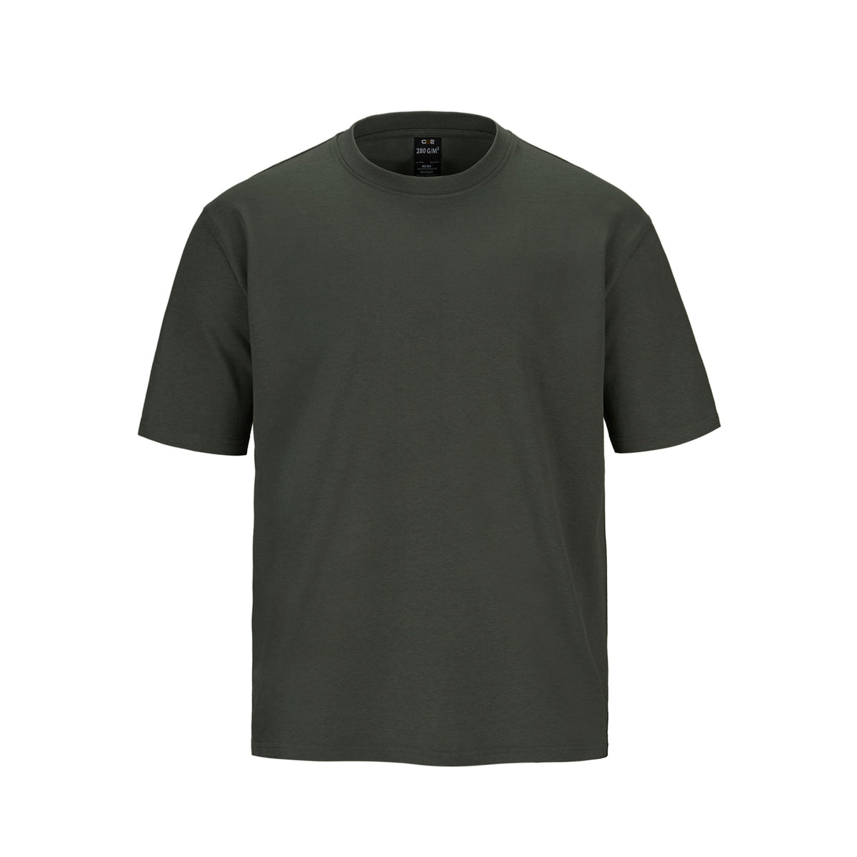 CX2 S05280, - Urban - 280gsm Heavyweight Drop Shoulder Cotton T-shirt, Military Green