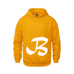 Alphabet B Hoodie 9 inch calligraphy White ink, Gold