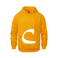 Alphabet C Hoodie 9 inch calligraphy White ink, Gold