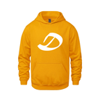 Alphabet D Hoodie 9 inch calligraphy White ink, Gold