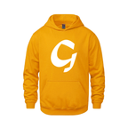 Alphabet G Hoodie 9 inch calligraphy White ink, Gold