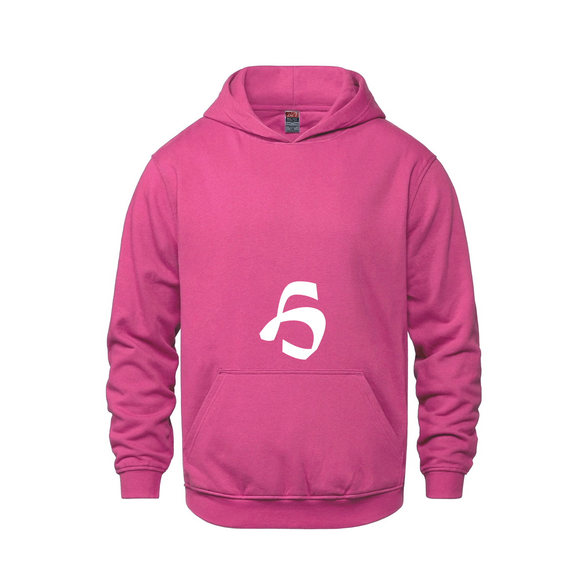 Alphabet H Hoodie 9 inch calligraphy White ink, Heliconia