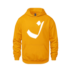 Alphabet I Hoodie 9 inch calligraphy White ink, Gold