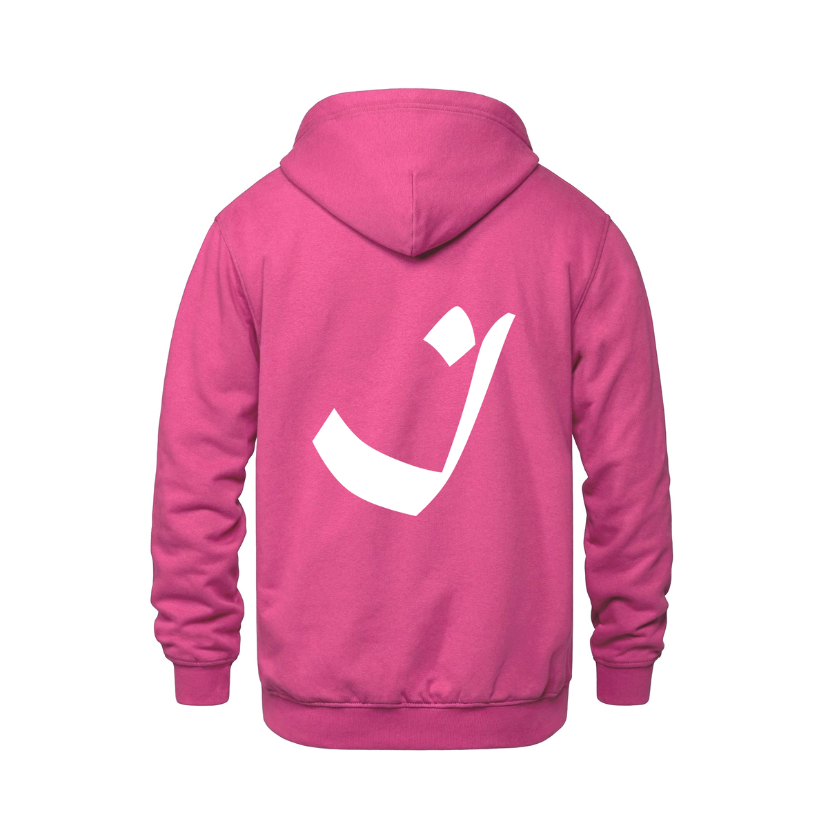 Alphabet I Hoodie 9 inch calligraphy White ink, Heliconia