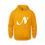 Alphabet N Hoodie 9 inch calligraphy White ink, Gold