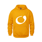 Alphabet O Hoodie 9 inch calligraphy White ink, Gold