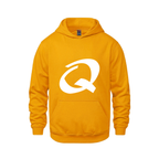 Alphabet Q Hoodie 9 inch calligraphy White ink, Gold
