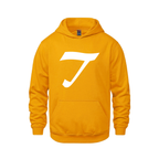 Alphabet T Hoodie 9 inch calligraphy White ink, Gold