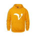 Alphabet V Hoodie 9 inch calligraphy White ink, Gold