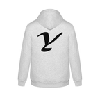 Alphabet Y Hoodie 9 inch calligraphy Black ink, Ash