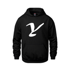 Alphabet Y Hoodie 9 inch calligraphy White ink, Black