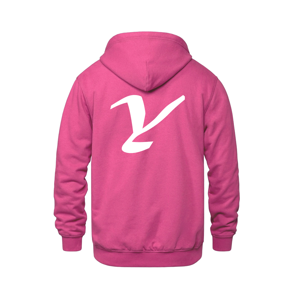 Alphabet Y Hoodie 9 inch calligraphy White ink, Heliconia