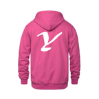 Alphabet Y Hoodie 9 inch calligraphy White ink, Heliconia