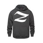Alphabet Z Hoodie 9 inch calligraphy White ink, Charcoal
