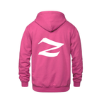 Alphabet Z Hoodie 9 inch calligraphy White ink, Heliconia
