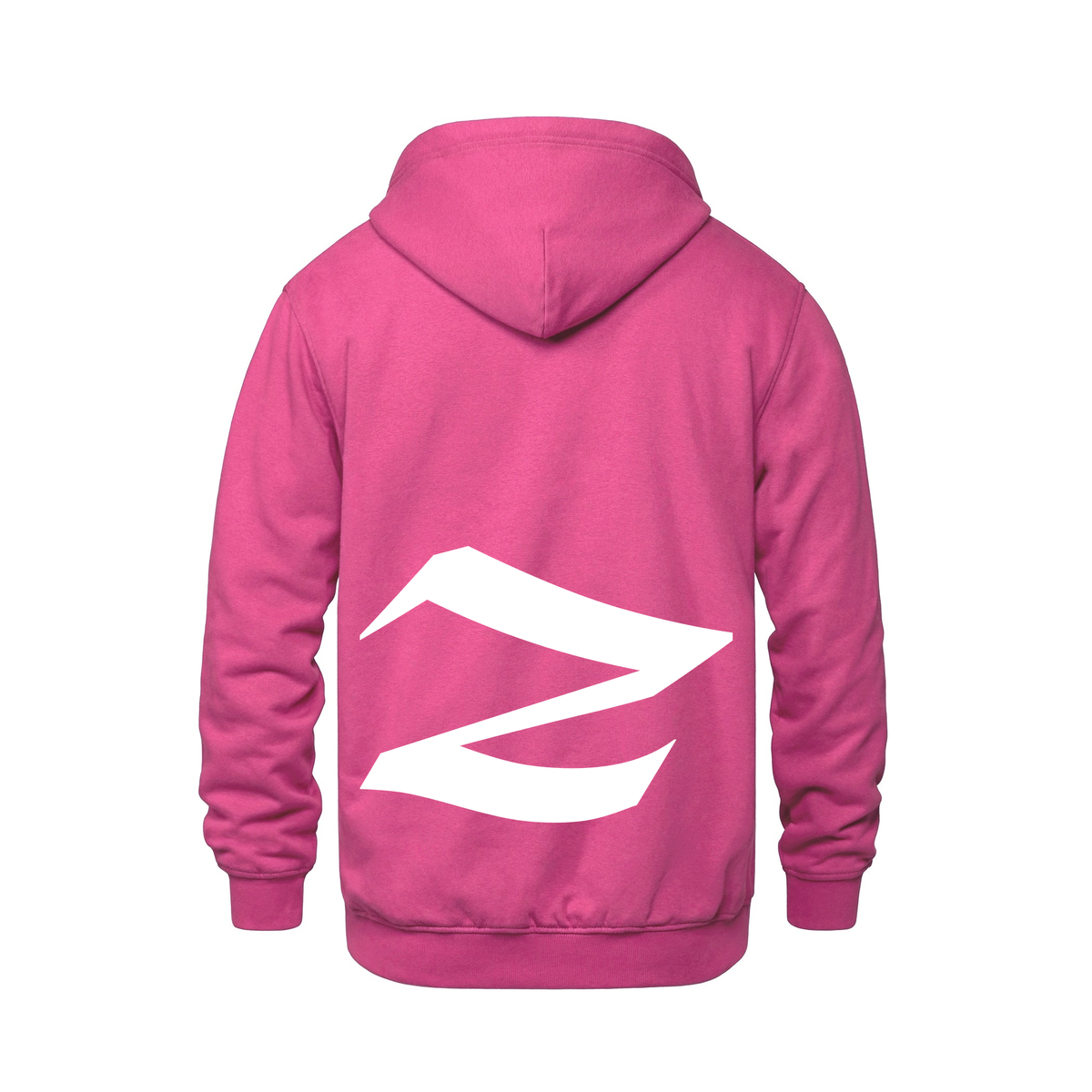 Alphabet Z Hoodie 9 inch calligraphy White ink, Heliconia
