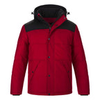 Heritage 54 L06025, - Nunavut - Men's Puffy Coat W/ Detachable Hood, Red