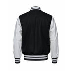 Heritage 54 L6085Y, - Varsity - Youth Melton And Leather Varsity Jacket, Black/White