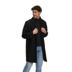 Heritage 54 L06090, - Regent - Melton Coat With Removable Collar, Black