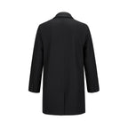 Heritage 54 L06090, - Regent - Melton Coat With Removable Collar, Black