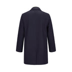 Heritage 54 L06090, - Regent - Melton Coat With Removable Collar, Navy