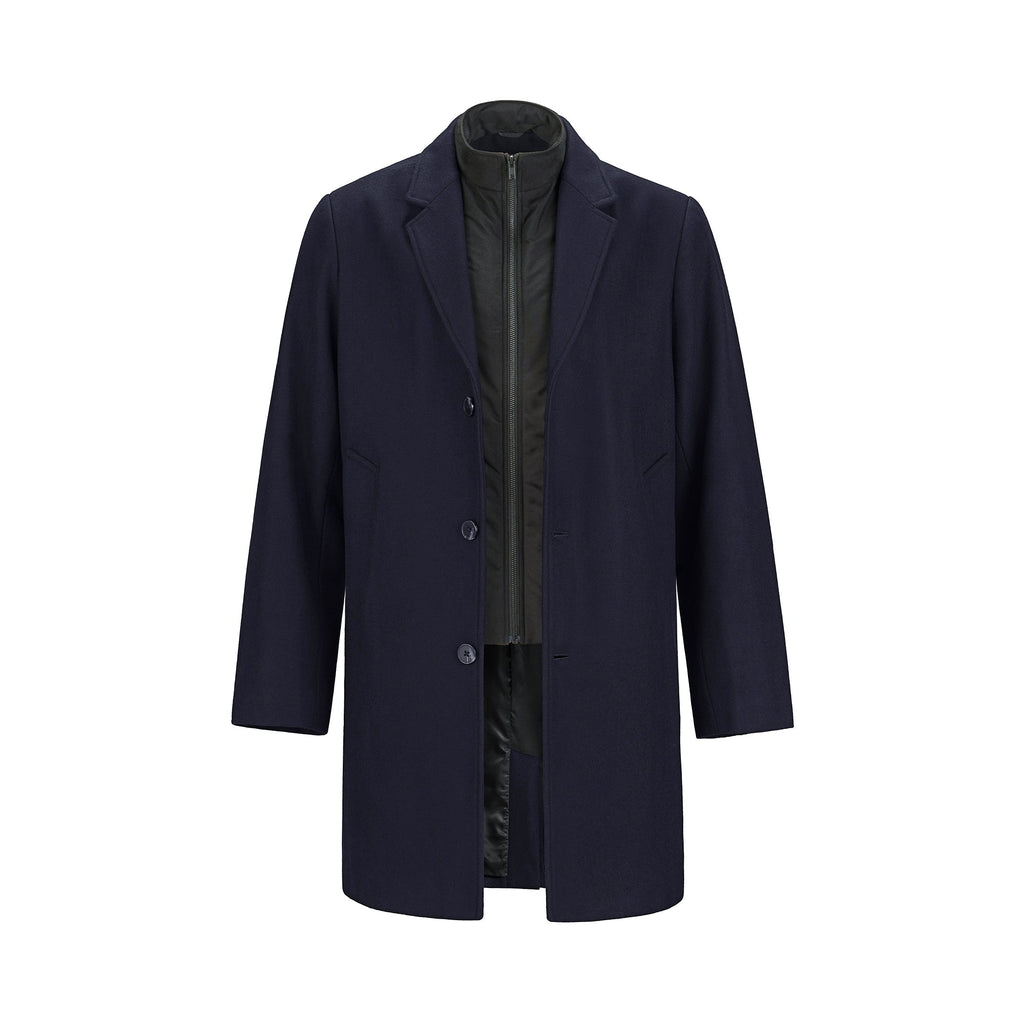 Heritage 54 L6090Y, - Regent - Youth Melton Coat With Removable Collar, Navy