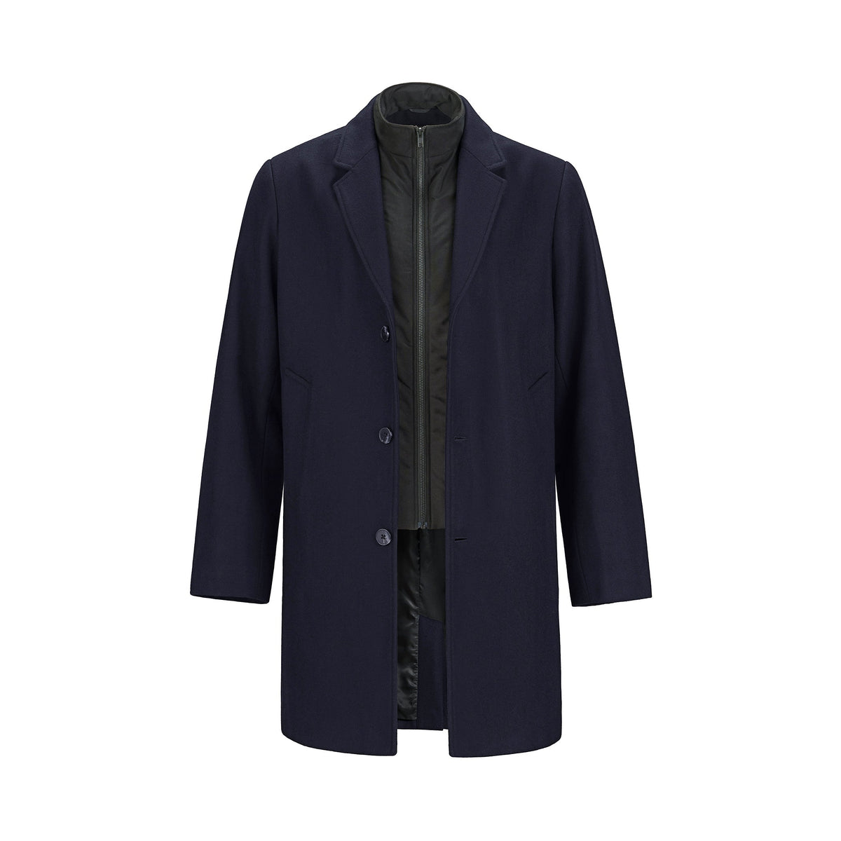 Heritage 54 L6090Y, - Regent - Youth Melton Coat With Removable Collar, Navy