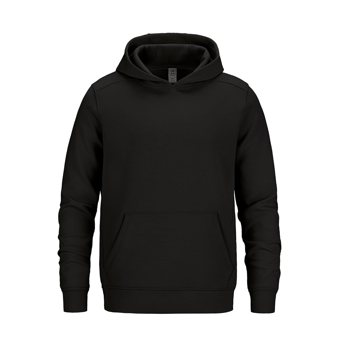 Heritage 54 L6400Y, - Pulse - Youth Performance Double Knit Pullover Hooded Sweatshirt, Black