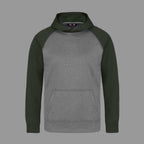 CX2 L1630Y, - Oakland - Youth Polyester Pullover Hooded Sweatshirt, Grey/Forest