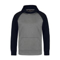 CX2 L1630Y, - Oakland - Youth Polyester Pullover Hooded Sweatshirt, Grey/Navy