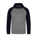 CX2 L1630Y, - Oakland - Youth Polyester Pullover Hooded Sweatshirt, Grey/Navy