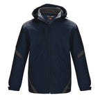 CX2 L3200Y, - Typhoon - Youth Insulated Softshell Jacket W/ Detachable Hood, Navy/Gunmetal