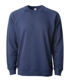 INDEPENDENT SS1000C, Unisex Lightweight Loopback Terry Crew, Indigo