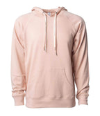 INDEPENDENT SS1000P, Unisex Lightweight Loopback Terry Hooded Pullover, Rose