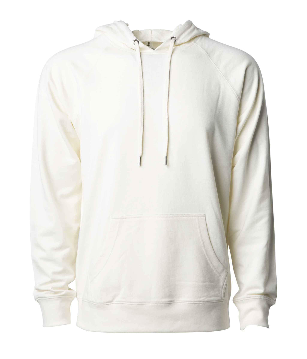 INDEPENDENT SS1000P-P1, Ss1000p - Unisex Lightweight Loopback Terry Hooded Pullover (colors A-s), Bone