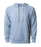 INDEPENDENT SS1000P, Unisex Lightweight Loopback Terry Hooded Pullover, Misty Blue