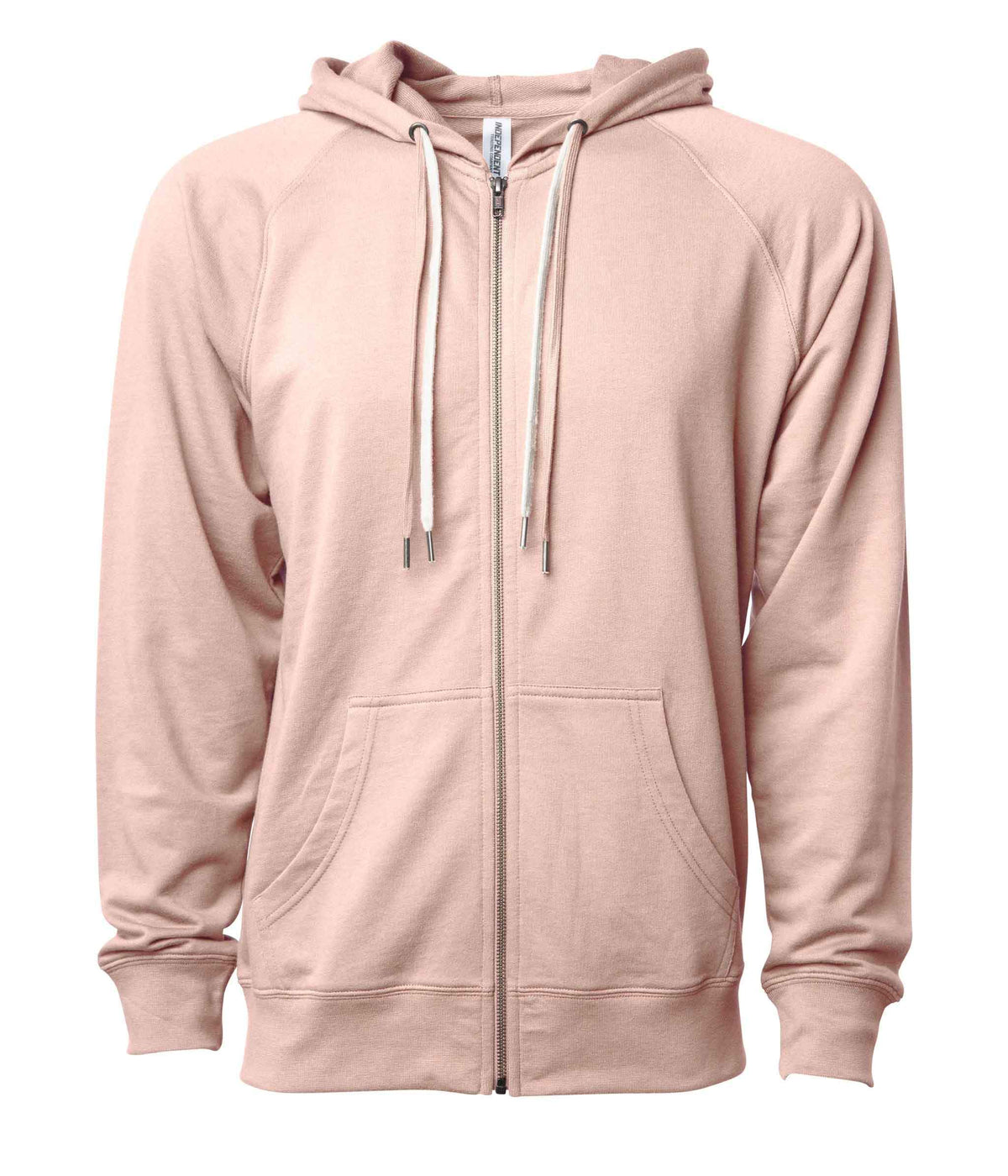 INDEPENDENT SS1000Z-P1, Ss1000z - Unisex Lightweight Loopback Terry Ziphood (colors A-o), Rose