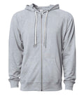 INDEPENDENT SS1000Z-P1, Ss1000z - Unisex Lightweight Loopback Terry Ziphood (colors A-o), Athletic Heather