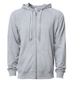 INDEPENDENT SS1000Z-P1, Ss1000z - Unisex Lightweight Loopback Terry Ziphood (colors A-o), Athletic Heather