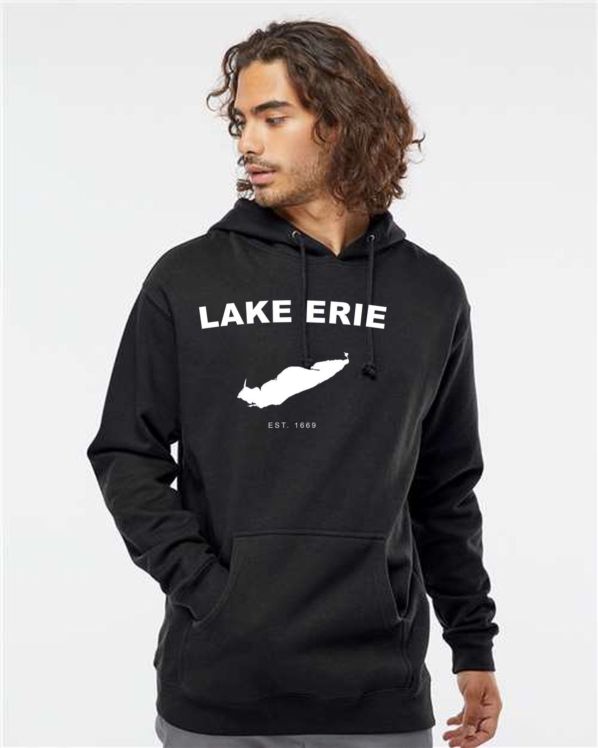 Lake Erie - Arc Classic Hoodie, Black
