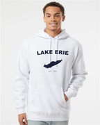 Lake Erie - Arc Classic Hoodie, White