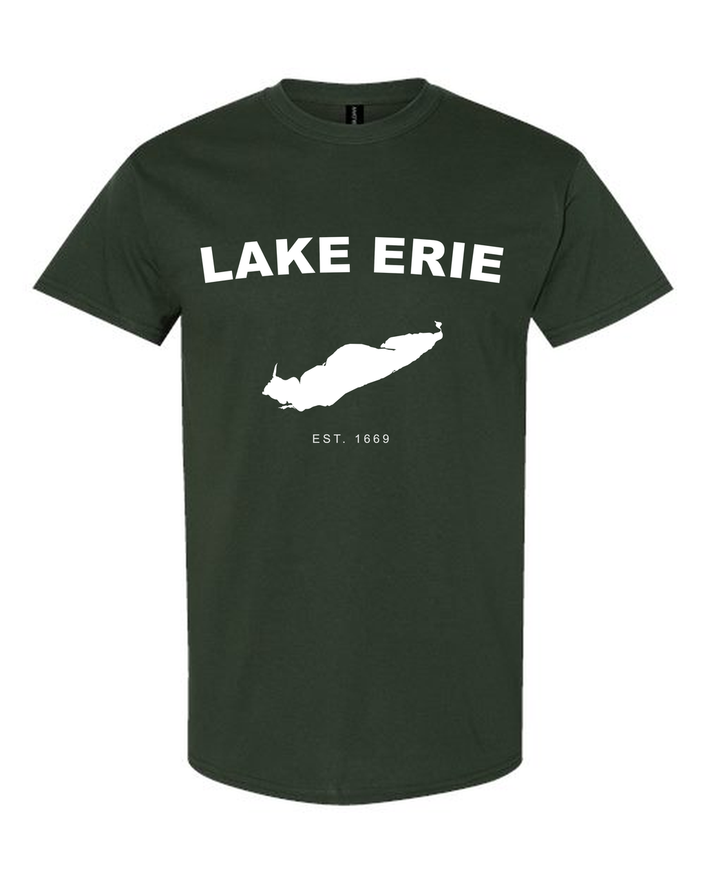 Lake Erie - Arc Classic T-Shirt, Forest Green