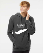 Lake Erie - Condensed Tall Hoodie, Pigment Black