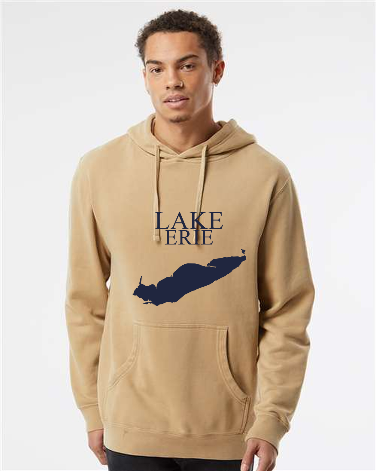 Lake Erie - Condensed Tall Hoodie, Pigment Sandstone